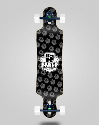 South Force Skate Skateboard Longboard Complete 40 x 9 Drop NF Black