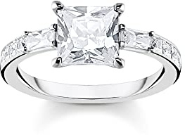 THOMAS SABO Ring weiße Steine silber 925 Sterlingsilber
