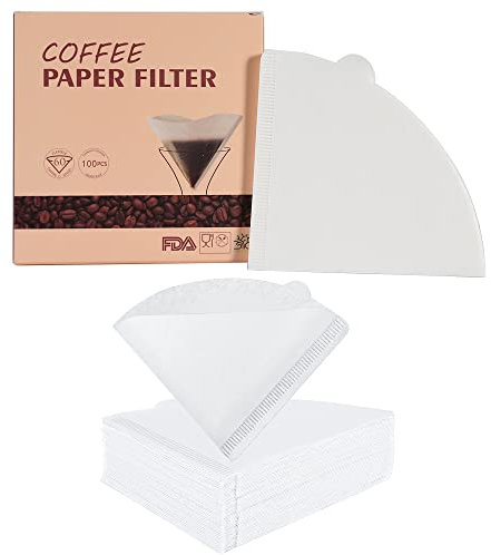 Papiers filtres à café, papiers filtres à café non blanchis pour cafetière goutte à goutte, 17 x 12,5 cm 100% naturel, paquet de 200
