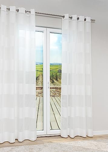 LYSEL Ösenschal Luepa in den Maßen (B x H): 144cm x 245cm in Natur