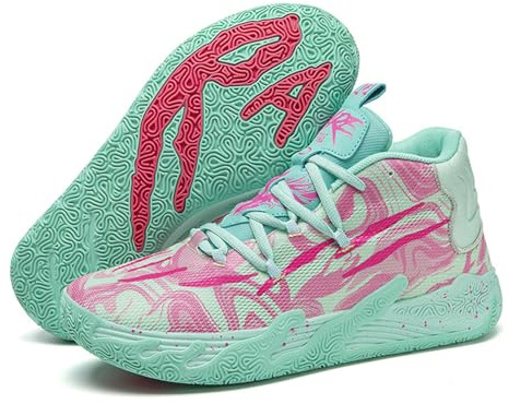 Uhclrr Chaussures De Basket - Ball pour Hommes Chaussures De Basket - Ball Antidérapantes Chaussures De Basket - Ball pour Hommes Chaussures De Sport en Plein Air(39 EU, F1)