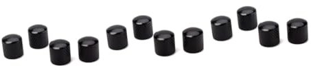 HEMOTON 12 Stk Gitarren-Dome-Knopfsteuerung für Gitarrenknöpfe aus Metall E-Gitarren-Verstärker gitarren ersatzteile gitarren zubehör schwarze gitarre akustische Gitarre Gitarrenknopf Bass