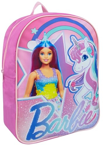 Barbie Mochila Niña | Mochila Unicornio | Preescolar | Talla Única Rosa