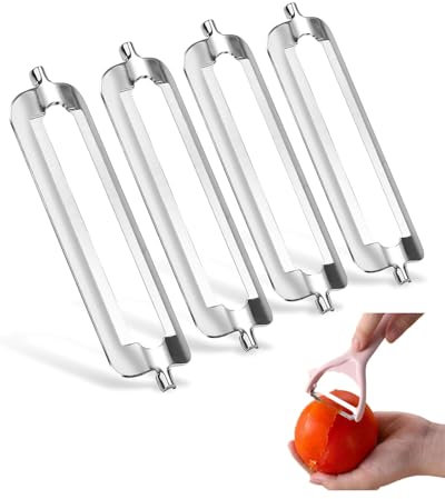 LOZTBUE 4 pz. lame di ricambio per pelatrice, pelatrice professionale, turbo pelatrice, lame di ricambio per pelatrice economica