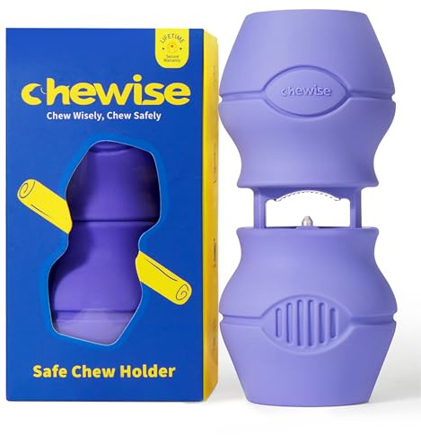 PetClan Chewise Bully Stick Halter – Sicherheit & Robustes Design, BPA-frei, Sicherer Ochsenziemer-Halter gegen Erstickungsgefahr, Geeignet für Verschiedene Kaustangen und Hundegrößen