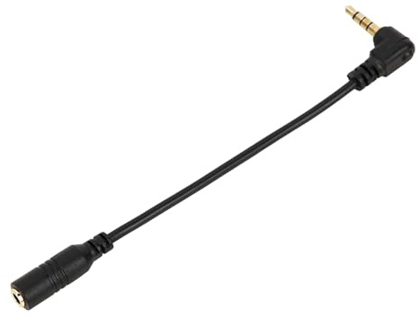 Materiale di alta qualità, cavo convertitore TRR a TRRS, per telefoni cellulari, tablet, fotocamere DSLR, design compatto, portatile e leggero, facile da usare, tutti