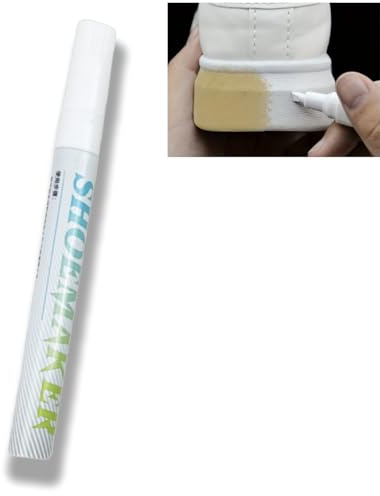 Shoe Repair Pen,White Shoe Polish,Useful White Trainer Cleaner Pen,W-hite Sh-oe Cleaner,TRAI-ner Whitener for WHI-te Trainers,Sneaker Clean-er,Portable Sho-e Dye,WHI-te Leather Sho-e Cle-aner