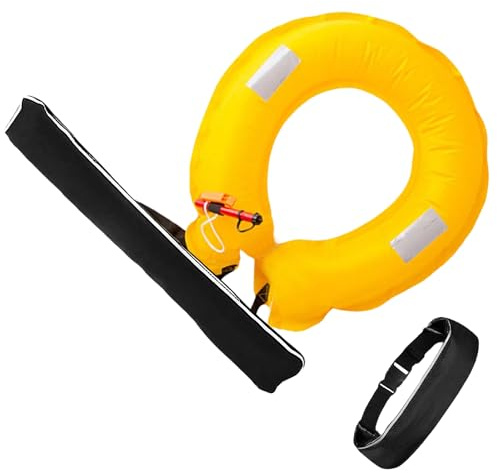 Portable Swimming Belt - Fast Inflation Vest, Drowning Prevention Equipment | Adjustable Buoyancy Canoe, Compact Rescue Equipment, Inflatable Scuba Diving Belt