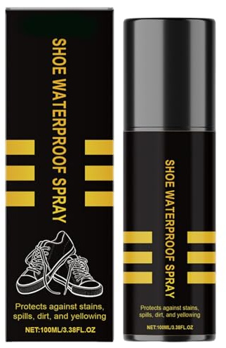 Tuxuseo Waterproof Spray for Shoes - 100 ml Rainproof Protective Cleaner - Winter Boots Protection and Waterproofing Spray, for Fabrics, Clothes, Winter Boots, Trainers, Canvas, Leather, Daily