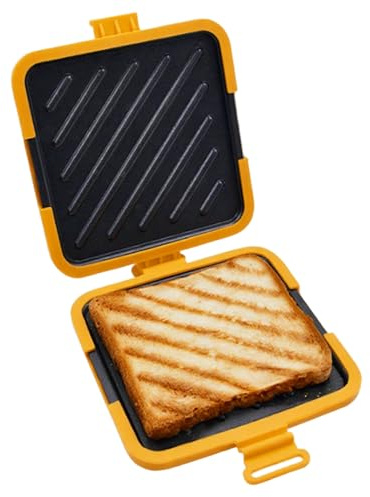 Sandwichera Toastie para microondas, prensa para sándwiches antiadherente, apta para lavavajillas y horno, tostadora para microondas sin electricidad