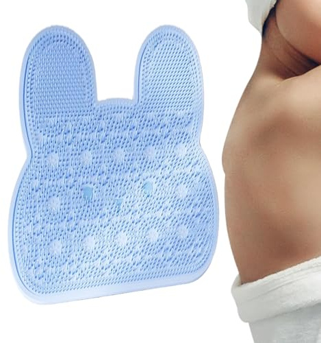 Brosse À Pied Pour Douche | Nettoyeur En Silicone Monté Au Mur - Tapis Nettoyeur Pour Dos Et Pieds Lapin | Pour Massage Nettoyage Hommes Femmes Famille Maison Sol Appartement