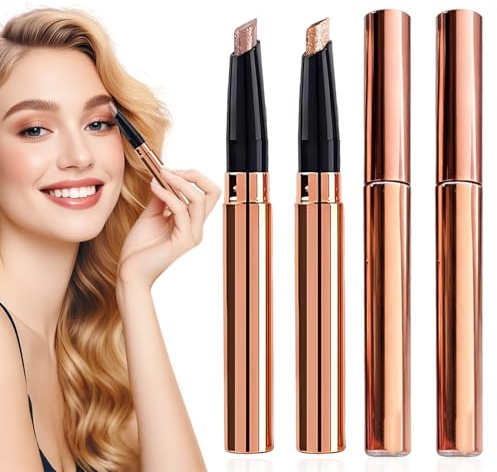 LQUYTA 2 Pièces Catching Blush Stick Illuminateur Scintillant, Blush Stick, Maquillage Scintillant, Pour Visage, Yeux, Corps, Ombre à Paupières, Fard à Joues, Gel Maquillage
