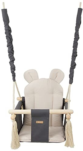 Columpio Infantil para Interior (patrón: Gris-Beige)