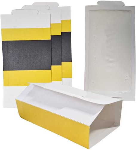 Nearasu 10 x Multi Use Sticky Glue Boards Traps for Pest and Insects, Extra Strong Glue Catcher, Safe Effective Pads For Home Indoor and Garden Outdoor Use Control Killer For Office Kitchen Warehouse