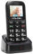 Astro SR - Teléfono Móvil para Personas Mayores con Botón SOS y Base Cargadora, Teclas Grandes Volumen Alto, USB-C, Teclado con Voz, Batería 1400mAh, Fácil de Usar Celular para Ancianos – Color Negro