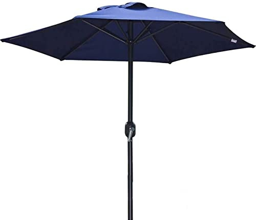 SRFTT Parasols de Jardin d'extérieur Parasols de Jardin Parasol de Table d'extérieur de 6 Pieds avec manivelle Parasol de marché à 6 Baleines en Fer pour Piscine Plage Jardin Restaurant