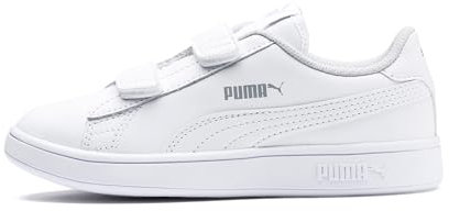 PUMA Smash v2 L V Inf, Sneakers Unisex niños, White White, 20 EU