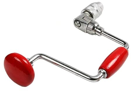 Handbohrmaschine Bohrwinde,Handbohrer Mit Bit,Schreiner Brace Für Holz Kunststoff Acryl, Holzbearbeitung Locher-Werkzeug (Verschiedene Spezifikationen),2jaw,12inch