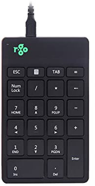 R-Go Break, Clavier numérique, USB Numpad Externe, Pavé numérique Clavier supplémentaire, avec Logiciel de Pause Anti-RSI, Filaire, Noir