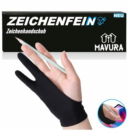 ZEICHENFEIN Lycra Zeichenhandschuh Grafiktablett Grafikhandschuh
