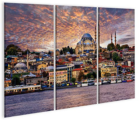 islandburner Bild auf Leinwand Goldenes Horn Und Die Altstadt Von Istanbul Türkei Bilder Wandbilder Poster