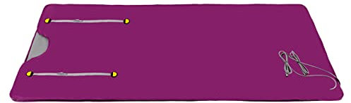 Cabina a infrarossi, 650 W, sauna a infrarossi, coperta per sauna, coperta a 2 zone, coperta a vapore professionale per la sauna con telecomando (viola)