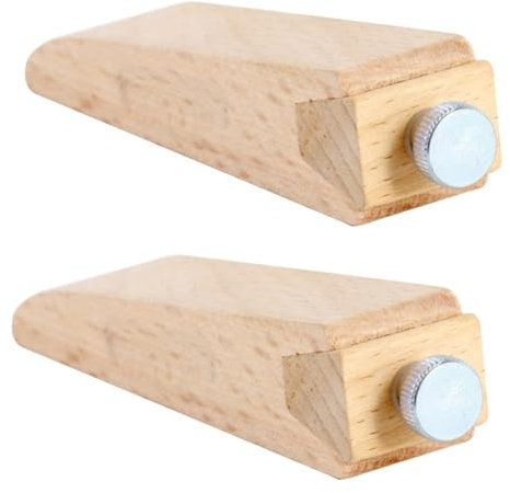 Mikikit 2pcs Sandpaper Holder Retainer Clip for Leather Work DIY Polishing Pads