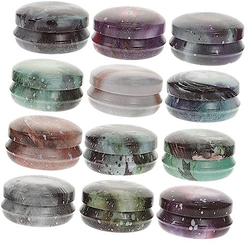 TEHAUX 12pcs Aromatherapy Packaging Box Small Candle Tin Candle Making Container Art Craft Jar for DIY Projects