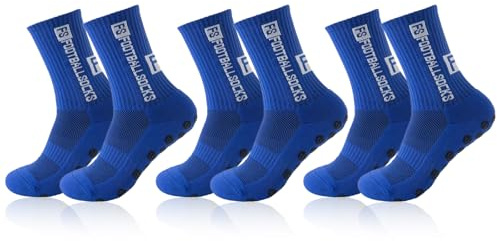 Sykerout Fußballsocken für Anti Rutsch Grip Fußballsocken für Herren Damen Sportsocken Fußball Absorbiert Schweiß 39-46 Atmungsaktiv Laufsocken