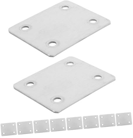 TOKIDNY 10stücke Flache Verbindungselemente Möbelverbindungsplatte Für Gerade Platten Stabilisierung Und Unterstützung Von Möbelkonstruktionen