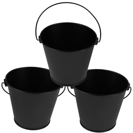 Happyyami 3pièces Seau à Graisse Tôle Réutilisable pour Barbecue Récupérateur Huile Pratique Et Portable pour Grillades Et Fritures Accessoire Indispensable pour Cuisine Extérieure