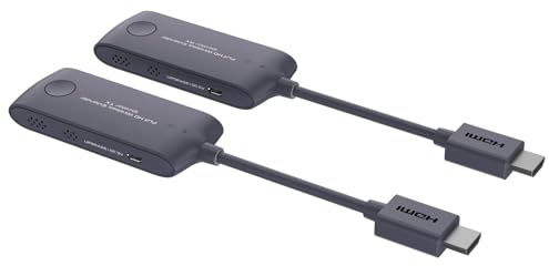 PremiumCord Mini Extender Wireless HDMI Fino a 20 m, Full HD 1080p 60 Hz, 5 Gbps, HDMI1.4, HDCP2.2, Nero