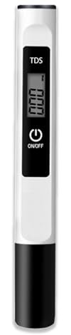 Jinpojun Probador de Calidad del Agua, Calidad del Agua Medidor de Prueba, Medidor Digital de TDS para Piscinas, Acuarios, Agua Potable, Estanque, Hidroponía, Pantalla LCD, 2025 (Negro)