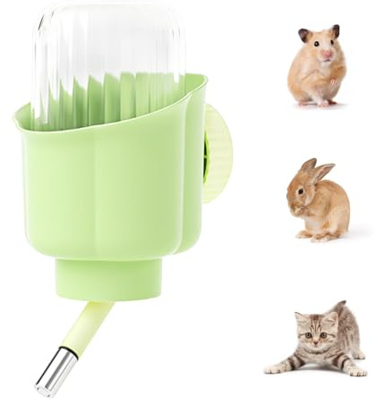 Kaninchen Trinkflasche, 300ml Hamster Tränke, Hängende Nagertränke, Wasserspender für Hamster, für Katzen, Kaninchen, Meerschweinchen, kleine Hasen, Chinchillas