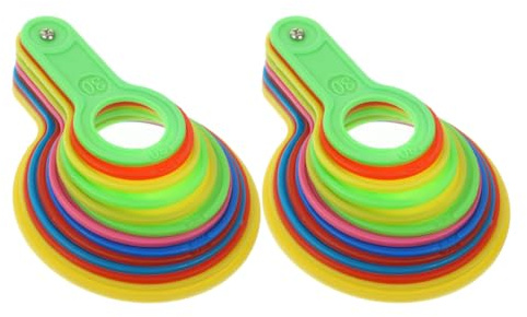 VINTORKY Anillos Medidores de Frutas de Plástico 30-90 Mm, 2 Piezas, Herramienta de Medición Precisa para Diámetro de Cítricos y Fruta, Calibre para Clasificación y Uso en Cocina