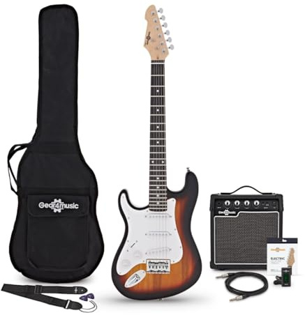 Set de Guitarra Eléctrica 3/4 Zurda LA + Amplificador Sunburst
