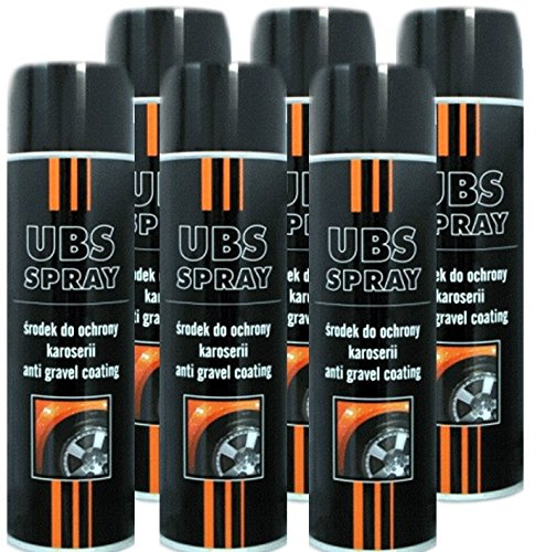 Troton UBS 6 x 500ml Spray SCHWARZ UNTERBODENSCHUTZ Anti Gravel Schutz KUNSTHARZ GRAVEX