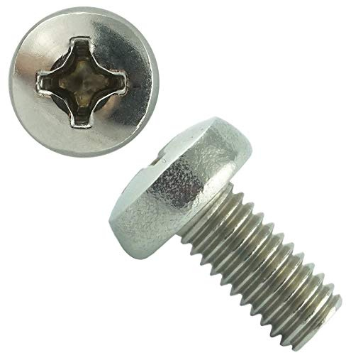Eisenwaren2000 | M6 x 20 mm Linsenkopfschrauben DIN 7985 H mit Kreuzschlitz (100 Stück) - ISO 7045 Linsenkopf Schrauben PH Phillips - Gewindeschrauben - Edelstahl A2 V2A - rostfrei