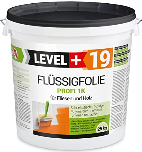 Flytande folie Profi 25 kg för kakel och trä, balkong, terrass, källare, badrum, dusch, tätning, RM19