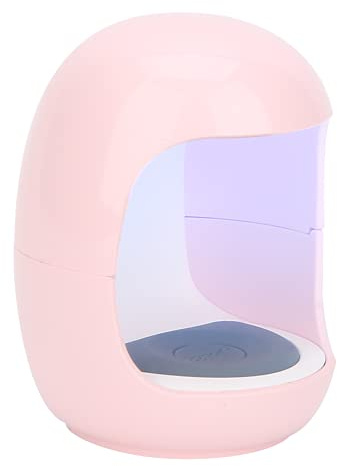 Brrnoo Kleine Tragbare USB-Nagellampe, Mini-Nagel-LED-Lampe, Maniküre-UV-LED-Licht für Gel-Nagelkunst-Blitzhärtung, USB-Nagellampe für Einzelne Finger, Maniküre-Nagellampe-Härtungsgerät(Rosa)