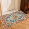 CHOSHOME Tappeto Soggiorno Tappeti Moderni Soggiorno Tappeti Camera da Letto Tappeti Vintage Salotto Grandi Dimensioni tappeto pelo corto soggiorno Tappeto Stile Arancione 60X110CM