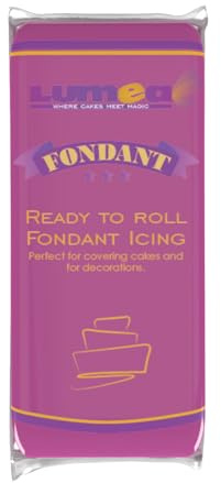 Dekozauber24 Premium Fondant lila, 1kg, weich und biegsam, Rollfondant für Torten und Kuchen als essbare Tortendeko (Violett)