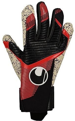 uhlsport Powerline Supergrip+ Fußball Torwarthandschuhe für Kinder und Herren, Torwart-Handschuhe, Fussball-Handschuhe mit Neuer Haftschaumformel und High-Grip-Elemente