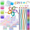 zycBernoi 27 Stück Schulanfang Set, Biegebleistifte, Bleistiftspitzer, Radiergummi, Notizbuch, Geschenk Einschulung für Mädchen und Junge, Einschulung Geschenke Füllung, Kinder Party Mitgebsel