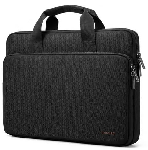 DOMISO 16 Zoll Wasserdicht Laptop Tasche Sleeve Case Notebook Hülle Schutzhülle für 16 HP Pavilion Envy/ThinkPad IdeaPad/Dell/ASUS Vivobook,Schwarz