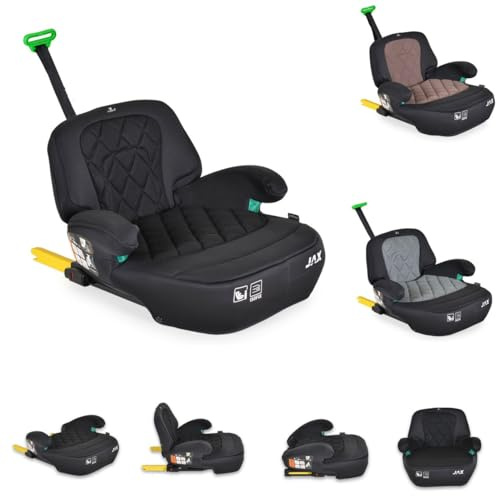 Känguru sittplats Jax i-Size 125–150 cm Group 3 Isofix Top Tether, färger: svart