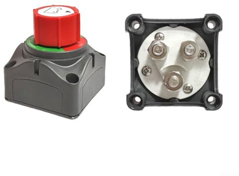 300 A Batterietrennschalter, Auto-Modifikations-Erweiterungszubehör, 12–48 V Netzschalter, robuster Batterieschalter für Marine (M8 dritter Gang)