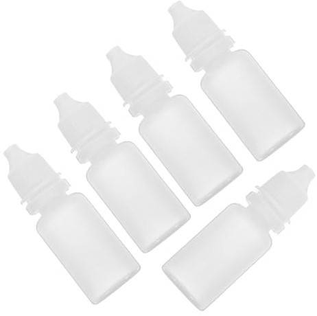 SOLUSTRE 5st Plastklämmare Droppflaskor För Ögondroppar Lättanvänd Och Barnsäker För Vätskor Som Serum Och Oljor