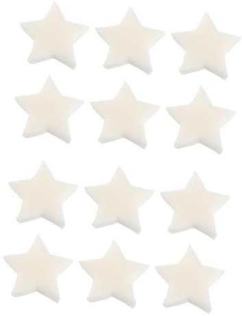 IWOWHERO Schwamm Sterne 12 STK Pentagon Filter Baumwolle Pool Reinigungsschwamm Pflegemittel Für Pool Sponge for Cleaning Pool and Spa -öl Biskuitstab Schwammfilter Industrieschwämme Weiß