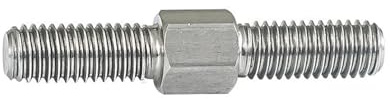 KSeSii M12 304 Acier Inoxydable Main Gauche Et Main Droite Double Extrémité Filetage Serré Réglable Tige De Poussée Vis À Goujon Boulons(M12 x 100mm-1pcs)